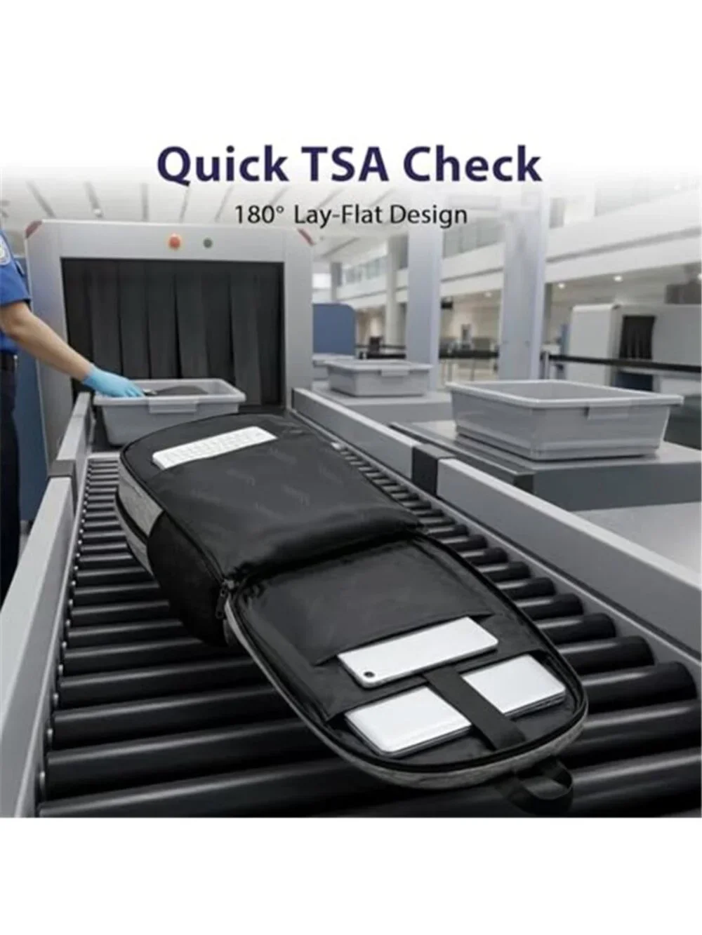 17 Inch Laptop Backpack TSA Approved Carry On Travel Bag Anti Theft College Men